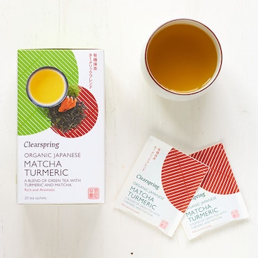 Clearspring Organic Japanese Matcha Turmeric, Green Tea 20 Tea Bags image 4