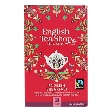 English Tea Shop Organic English Breakfast 20 Tea Bags image 1