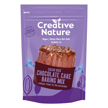 Creative Nature Cacao Rich Chocolate Cake Baking Mix 300g image 1