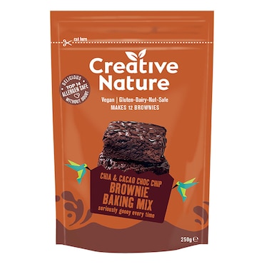 Creative Nature Chia & Cacao Brownie Baking Mix 250g image 1