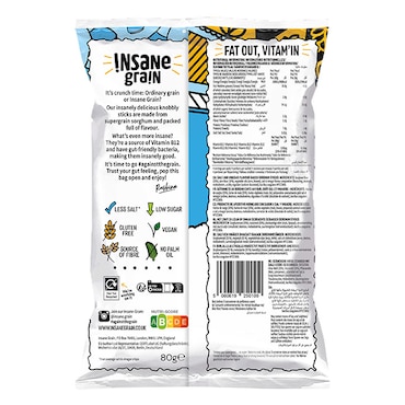 Insane Grain Salt & Vinegar Baked Knobbly Sticks 80g image 2