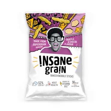 Insane Grain Truffle & Cheese Baked Knobbly Sticks 80g