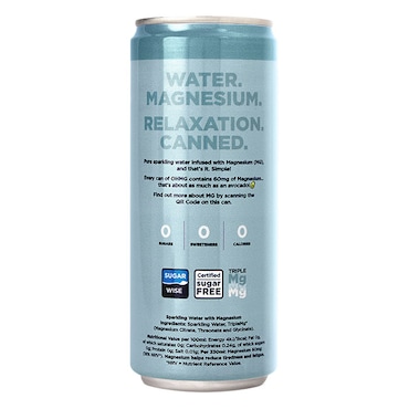 OHMG Sparkling Water Infused with Magnesium 330ml image 2