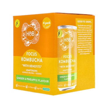 Holland & Barrett Focus Kombucha 4x 250ml image 3