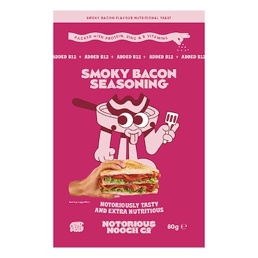 Notorious Nooch Smoky Bacon Yeast Flakes 80g image 1
