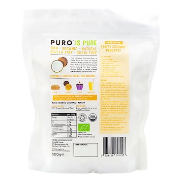 Puro Organic Coconut Flour 500g image 2