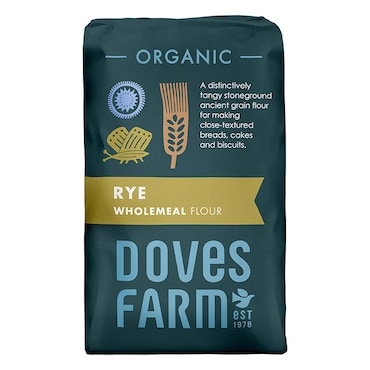 Doves Farm Organic Wholemeal Rye Flour 1kg image 1