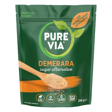 Pure Via Demerara Sugar Alternative 200g image 1