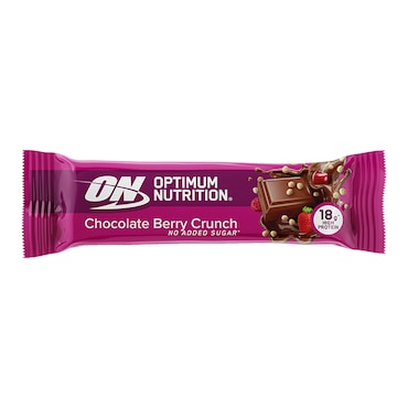 Optimum Nutrition Crunch Protein Bar Chocolate Berry 55g image 1