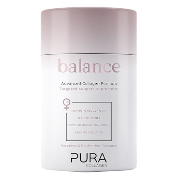 Pura Collagen Advanced Formula Raspberry & Garden Mint 224g image 1
