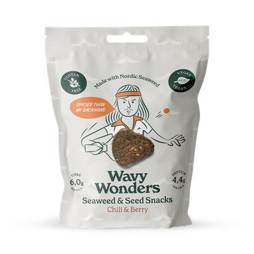 Wavy Wonders Seaweed & Seed Snack with Chili & Berry 30g