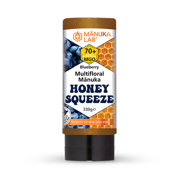 Review of Manuka Lab Multifloral Manuka Honey Blueberry Squeeze MGO 70 330g