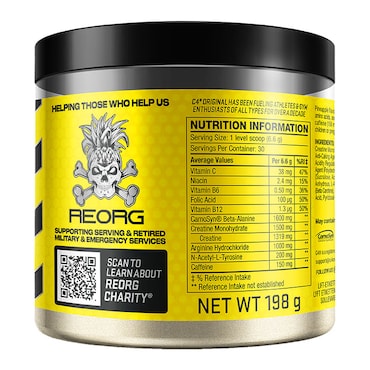 Cellucor C4 Original Pre Workout Reorg Series Pineapple Head 198g image 3