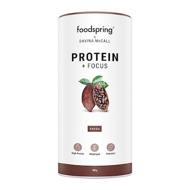 foodspring x Davina McCall Protein & Focus Cocoa 480g image 1