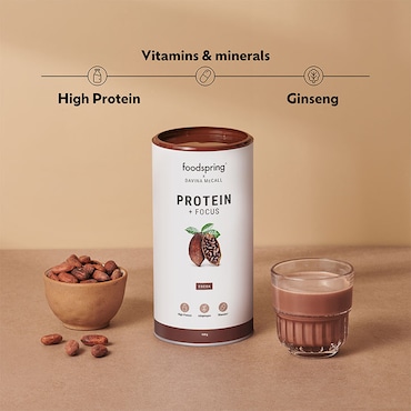 foodspring x Davina McCall Protein & Focus Cocoa 480g image 2