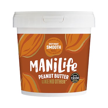 Manilife Deep Roast Smooth Peanut Butter 1kg Tub image 1