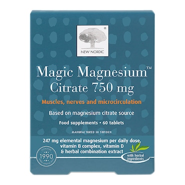 New Nordic Magic Magnesium Citrate 750mg 60 Tablets image 1