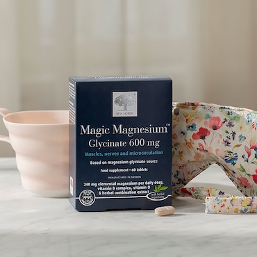 New Nordic Magic Magnesium Glycinate 600mg 60 Tablets image 2