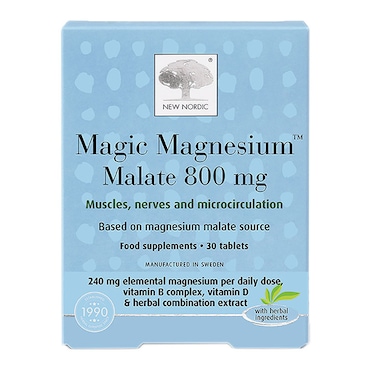 New Nordic Magic Magnesium Malate 800mg 60 Tablets image 1