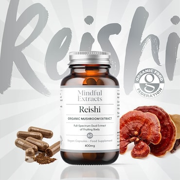 Mindful Extracts Organic Reishi Mushroom 60 Vegan Capsules image 5