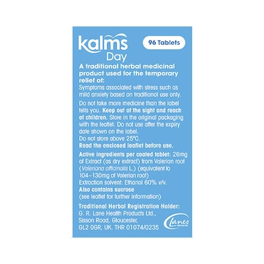 Kalms Day 96 Tablets image 3