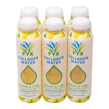 FYX Collagen Water Lemon & Lime 6x 400ml image 1