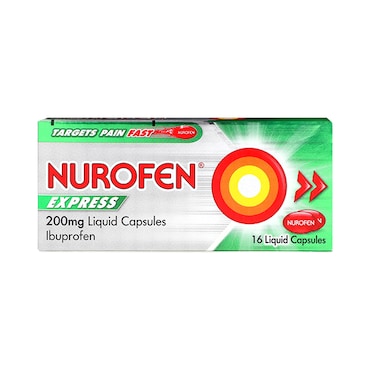 Nurofen Express 200mg Liquid 16 Capsules image 1