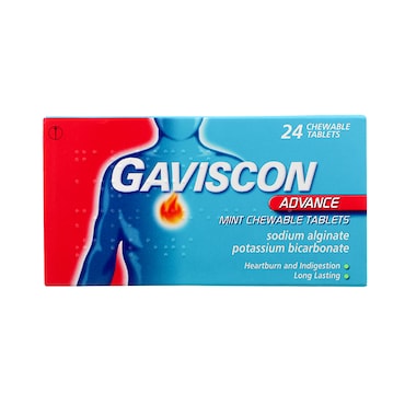 Gaviscon Advance Mint Chewable 24 Tablets image 1