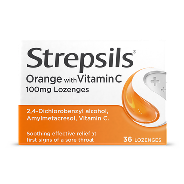 Review of Strepsils Orange with Vitamin C 100mg 36 Lozenges