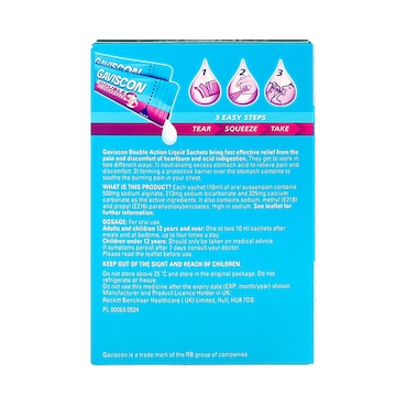 Gaviscon Double Action Liquid 12 Sachets image 2