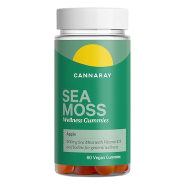 Cannaray Sea Moss Wellness 60 Apple Flavour Gummies 500mg image 1