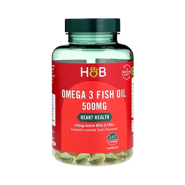 Holland & Barrett Omega 3 Fish Oil 500mg 240 Capsules image 1