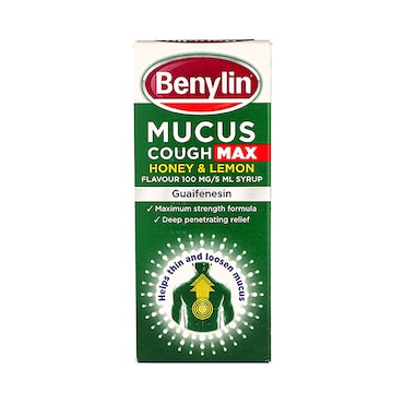 Benylin Mucus Cough Max Honey & Lemon Flavour 150ml image 1