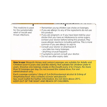 Strepsils Honey & Lemon Lozenges image 2