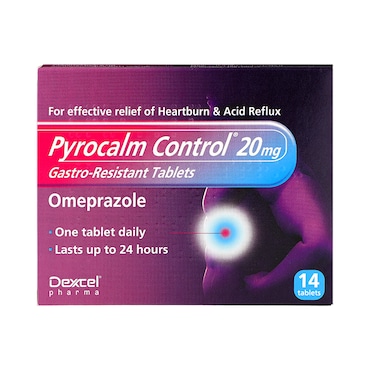 Pyrocalm Control 20mg Gastro-Resistant 14 Tablets image 1