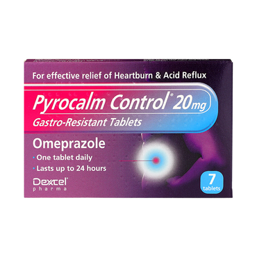 Pyrocalm Control 20mg Gastro-Resistant 7 Tablets