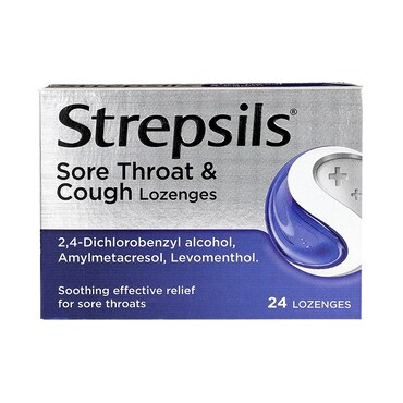 Strepsils Sore Throat & Cough Lozenges image 1