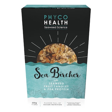 PhycoHealth SeaBircher Muesli with Seaweed Fruit Tangles and Pea Protein 500g image 2