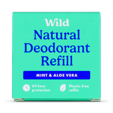 WILD Mint & Aloe Natural Deodorant Refill 40g