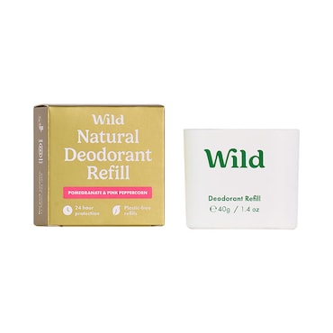 WILD Pomegranate & Pink Peppercorn Natural Deodorant Refill 40g image 2