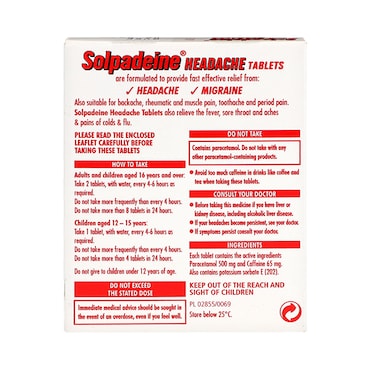 Solpadeine Headache 16 Tablets image 2