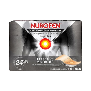 Nurofen Joint & Muscular Pain Relief 200mg Medicated 2 x Plasters image 1