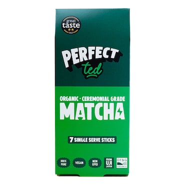 Perfect Ted Organic Matcha Green Tea Powder Sticks x7 image 1