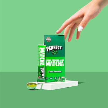 Perfect Ted Organic Matcha Green Tea Powder Sticks x7 image 3
