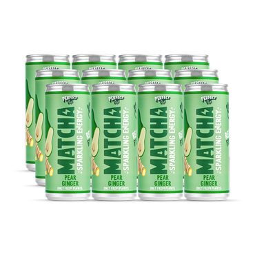 PerfectTed Pear Ginger Matcha Energy Drinks 12x 250ml