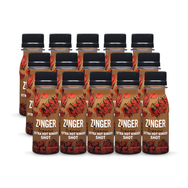 James White Drinks Organic Extra Hot Ginger Zinger Shots 15x 70ml