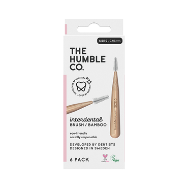 Humble Bamboo Interdental Brush Size 0 Pink 6 Pack