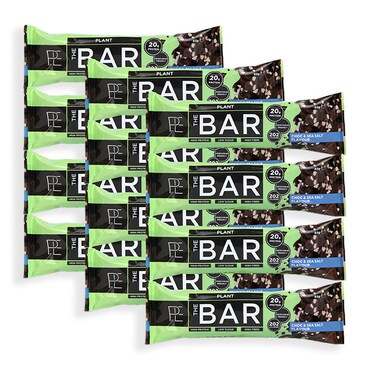 PE Nutrition THE BAR Plant Chocolate & Sea Salt 65g x12