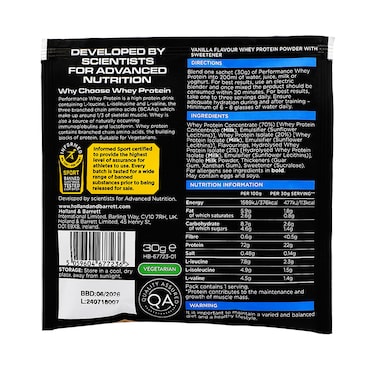 Whey Protein Vanilla Sachet 30g image 2