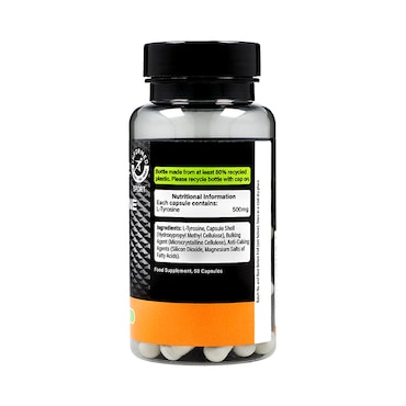 L-Tyrosine 500mg 50 Capsules image 2